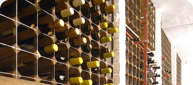 large made to measure wine rack within a cellar